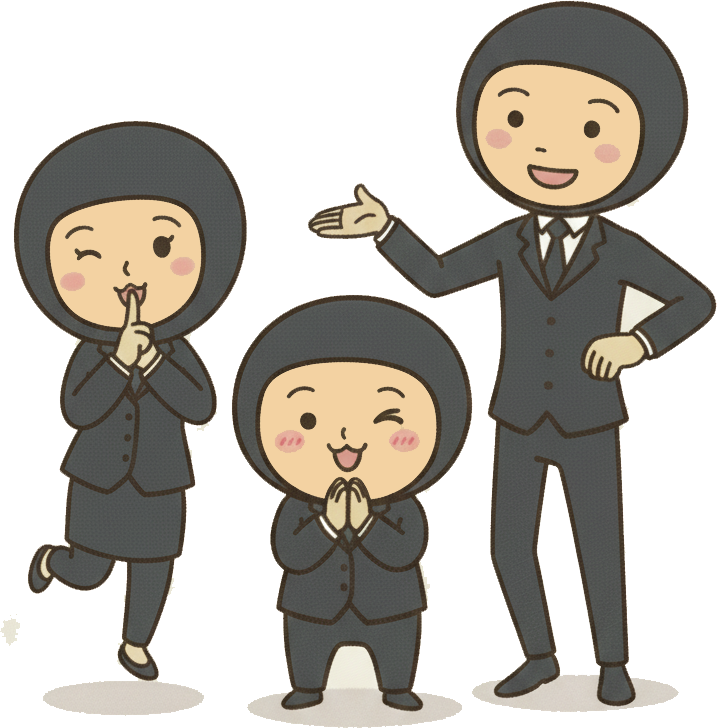 黒子が「ないしょ」のポーズ